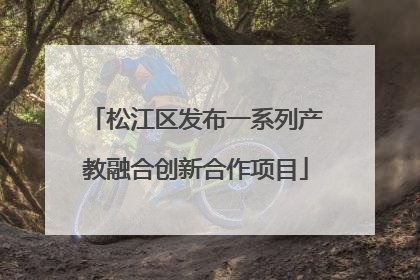 松江区发布一系列产教融合创新合作项目