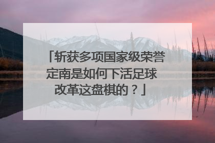 斩获多项国家级荣誉 定南是如何下活足球改革这盘棋的？