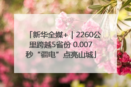 新华全媒+｜2260公里跨越5省份 0.007秒“疆电”点亮山城
