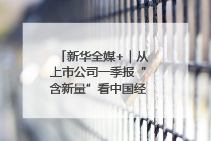 新华全媒+｜从上市公司一季报“含新量”看中国经济发展向“新”