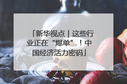 新华视点｜这些行业正在“爆单”！中国经济活力密码