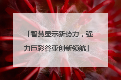 智慧显示新势力，强力巨彩谷亚创新领航
