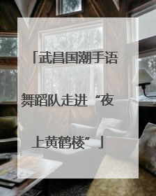武昌国潮手语舞蹈队走进“夜上黄鹤楼”