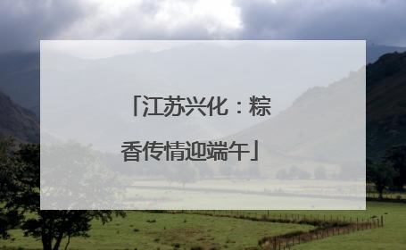 江苏兴化：粽香传情迎端午