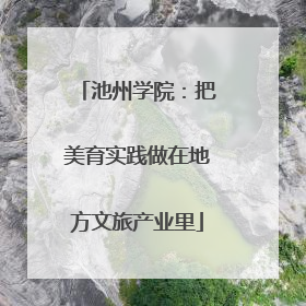 池州学院：把美育实践做在地方文旅产业里