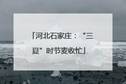 河北石家庄：“三夏”时节麦收忙