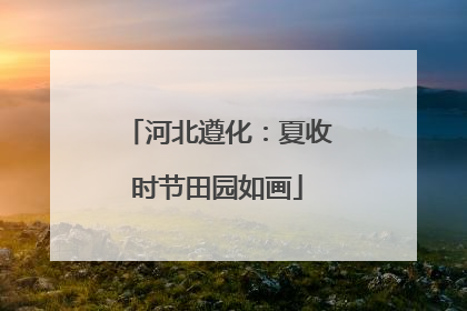 河北遵化：夏收时节田园如画