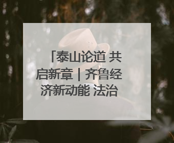 泰山论道 共启新章｜齐鲁经济新动能 法治实践与创新论坛成功举办