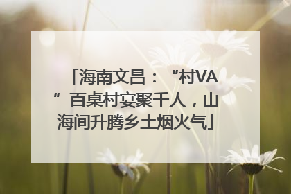 海南文昌：“村VA”百桌村宴聚千人，山海间升腾乡土烟火气