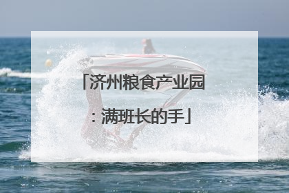 济州粮食产业园：满班长的手