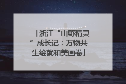 浙江“山野精灵”成长记：万物共生绘就和美画卷