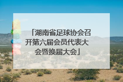 湖南省足球协会召开第六届会员代表大会暨换届大会