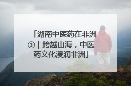 湖南中医药在非洲③｜跨越山海，中医药文化浸润非洲
