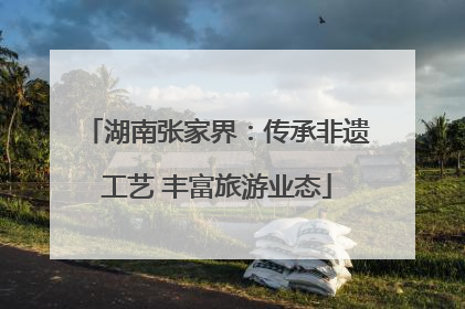 湖南张家界：传承非遗工艺 丰富旅游业态