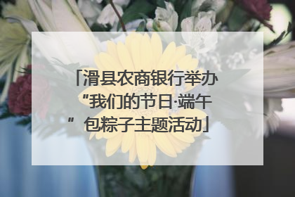 滑县农商银行举办“我们的节日·端午”包粽子主题活动