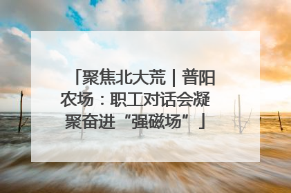 聚焦北大荒｜普阳农场：职工对话会凝聚奋进“强磁场”