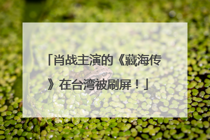 肖战主演的《藏海传》在台湾被刷屏！