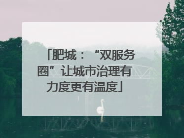 肥城：“双服务圈”让城市治理有力度更有温度