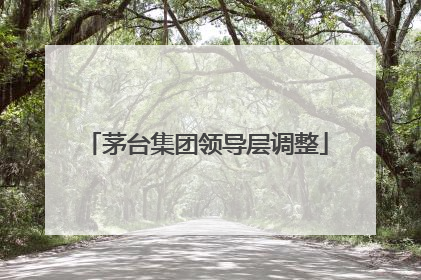 茅台集团领导层调整