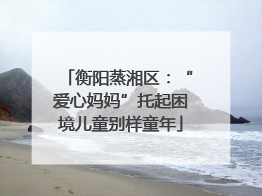 衡阳蒸湘区：“爱心妈妈”托起困境儿童别样童年