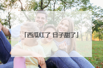 西瓜红了 日子甜了