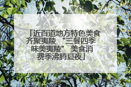 近百道地方特色美食齐聚夷陵 “三餐四季 味美夷陵” 美食消费季沸腾夏夜