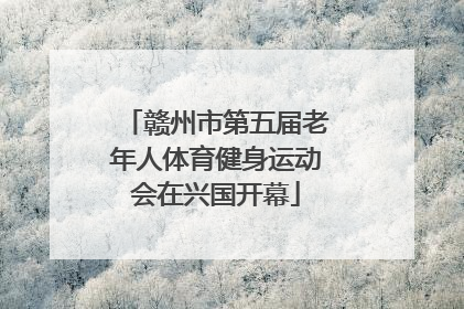 赣州市第五届老年人体育健身运动会在兴国开幕