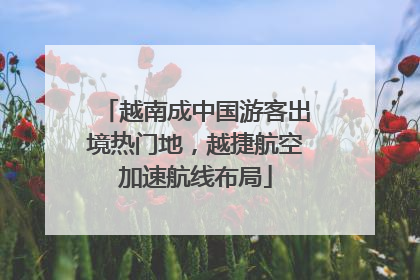 越南成中国游客出境热门地，越捷航空加速航线布局
