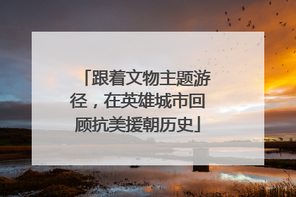 跟着文物主题游径，在英雄城市回顾抗美援朝历史