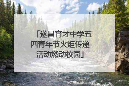 遂昌育才中学五四青年节火炬传递活动燃动校园
