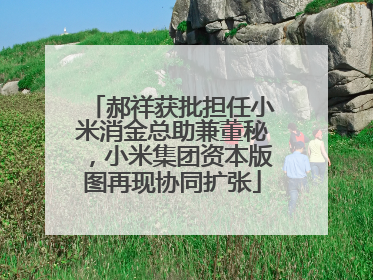 郝祥获批担任小米消金总助兼董秘，小米集团资本版图再现协同扩张
