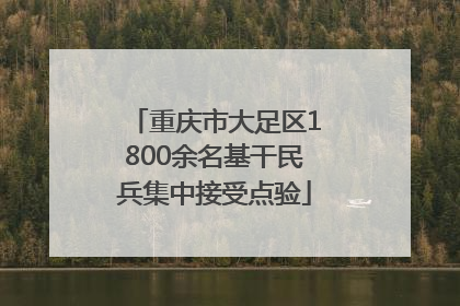 重庆市大足区1800余名基干民兵集中接受点验