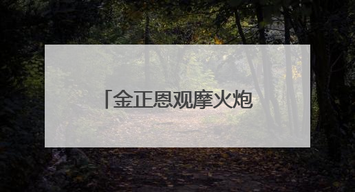 金正恩观摩火炮射击比赛：保持万全的临战态势
