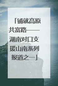 铺就高原共富路——湖南对口支援山南系列报道之一