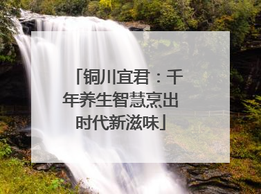 铜川宜君：千年养生智慧烹出时代新滋味