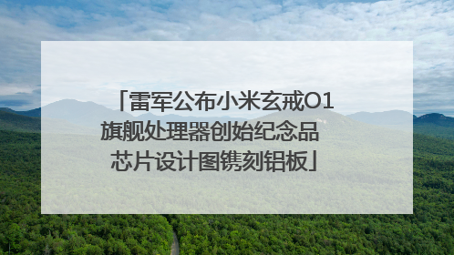 雷军公布小米玄戒O1旗舰处理器创始纪念品 芯片设计图镌刻铝板
