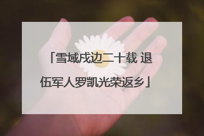 雪域戍边二十载 退伍军人罗凯光荣返乡