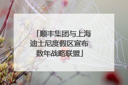 顺丰集团与上海迪士尼度假区宣布数年战略联盟