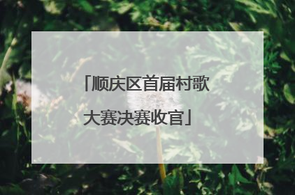 顺庆区首届村歌大赛决赛收官