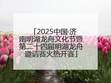2025中国·济南明湖龙舟文化节暨第二十四届明湖龙舟邀请赛火热开赛
