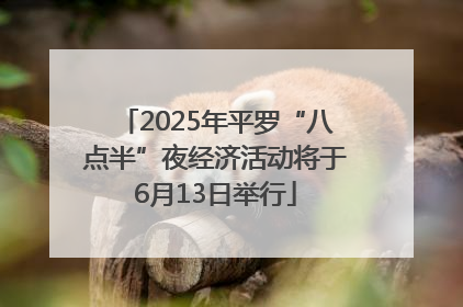 2025年平罗“八点半”夜经济活动将于6月13日举行