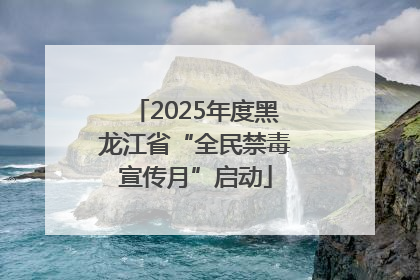 2025年度黑龙江省“全民禁毒宣传月”启动