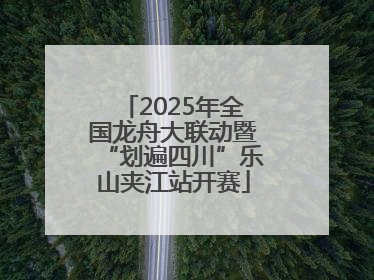 2025年全国龙舟大联动暨“划遍四川”乐山夹江站开赛