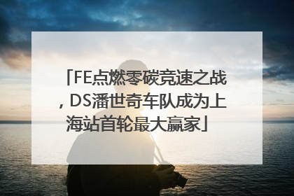 FE点燃零碳竞速之战，DS潘世奇车队成为上海站首轮最大赢家