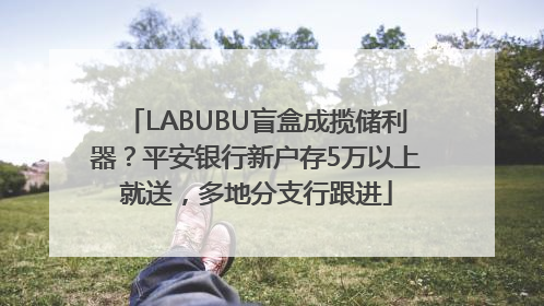 LABUBU盲盒成揽储利器？平安银行新户存5万以上就送，多地分支行跟进