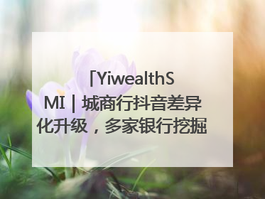 YiwealthSMI｜城商行抖音差异化升级，多家银行挖掘自身特色出圈！
